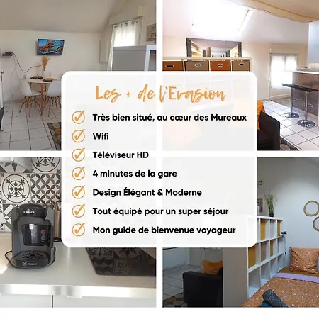 L'evasion - Coeur De - Wifi - Gare Apartment Les Mureaux