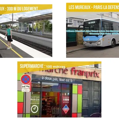 L'evasion - Coeur De - Wifi - Gare Appartement Les Mureaux